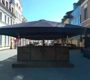 Уличный зонт для кафе 5х5м